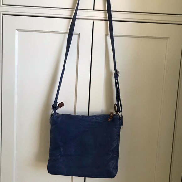 Brown and Blue Adjustable Unbranded Pleather Purse - Picture 4 of 10